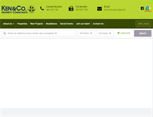 Tablet Screenshot of kencoproperty.com